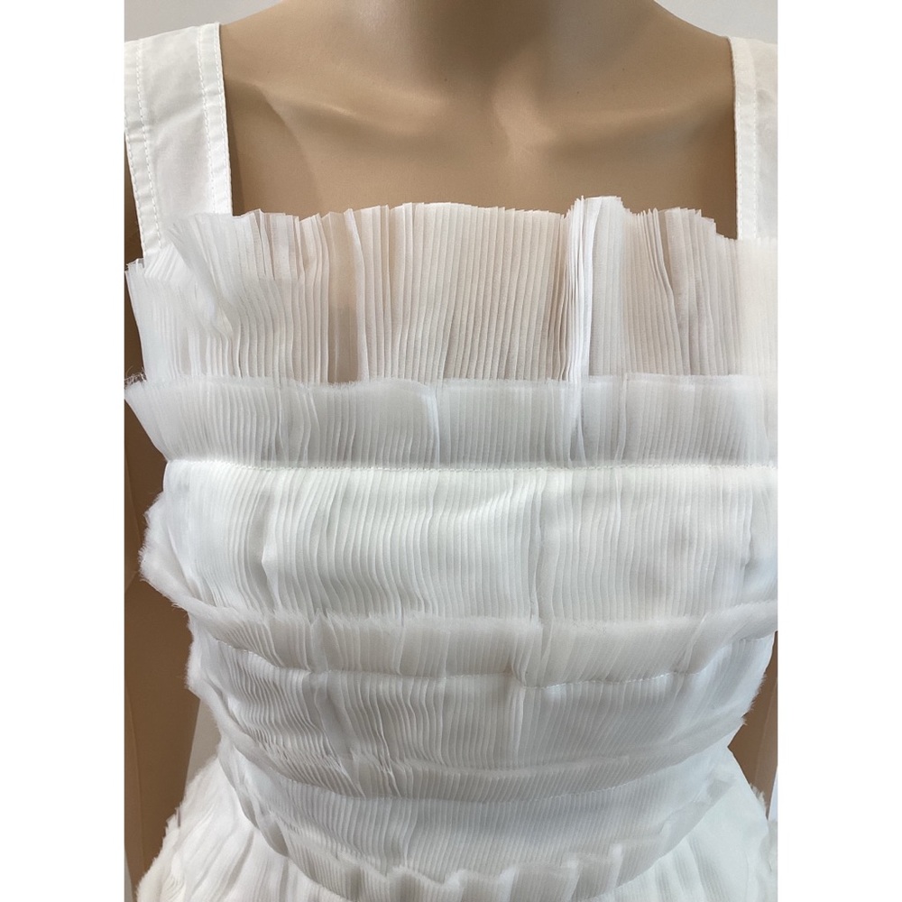 AJE PLEATED TULLE MINI DRESS SZ US 4 - Picture 9 of 9